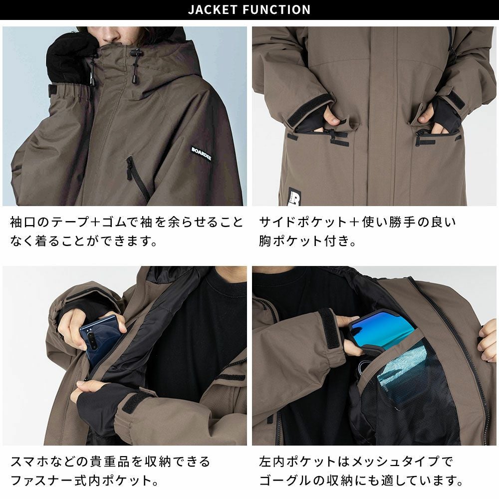スノボウェア メンズ ジャケット 単品 スノーボードウェア BOARDEE