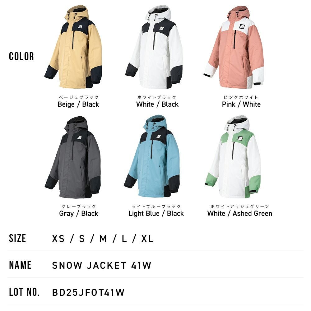 スノボウェア レディース ジャケット 単品 スノーボードウェア BOARDEE