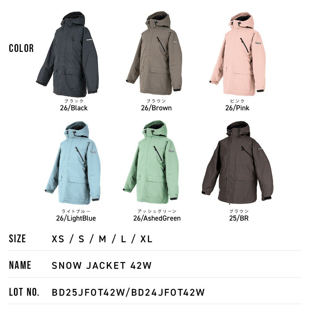 スノボウェア レディース ジャケット 単品 スノーボードウェア BOARDEE