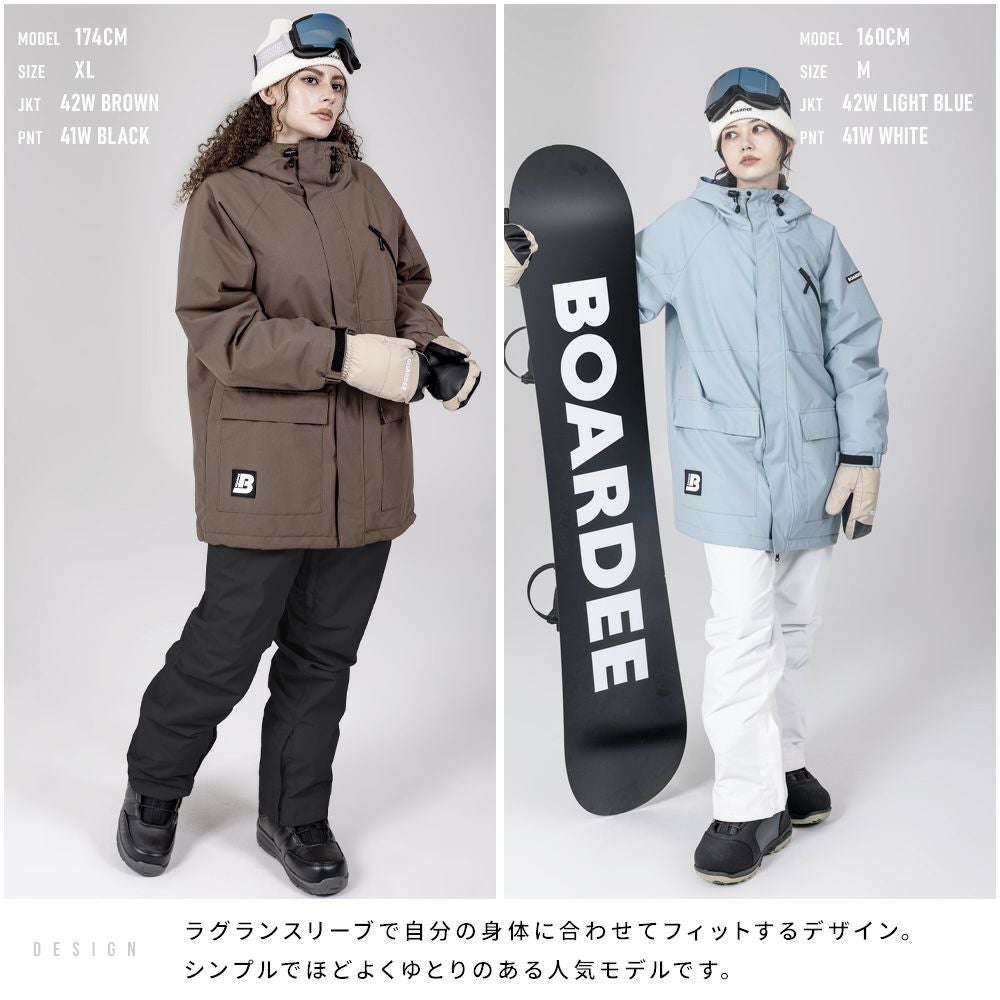 レディーススノボ1式セット(サイズM) BOARDEE スノボウェア レディース 上下セット スノーボードウェア
