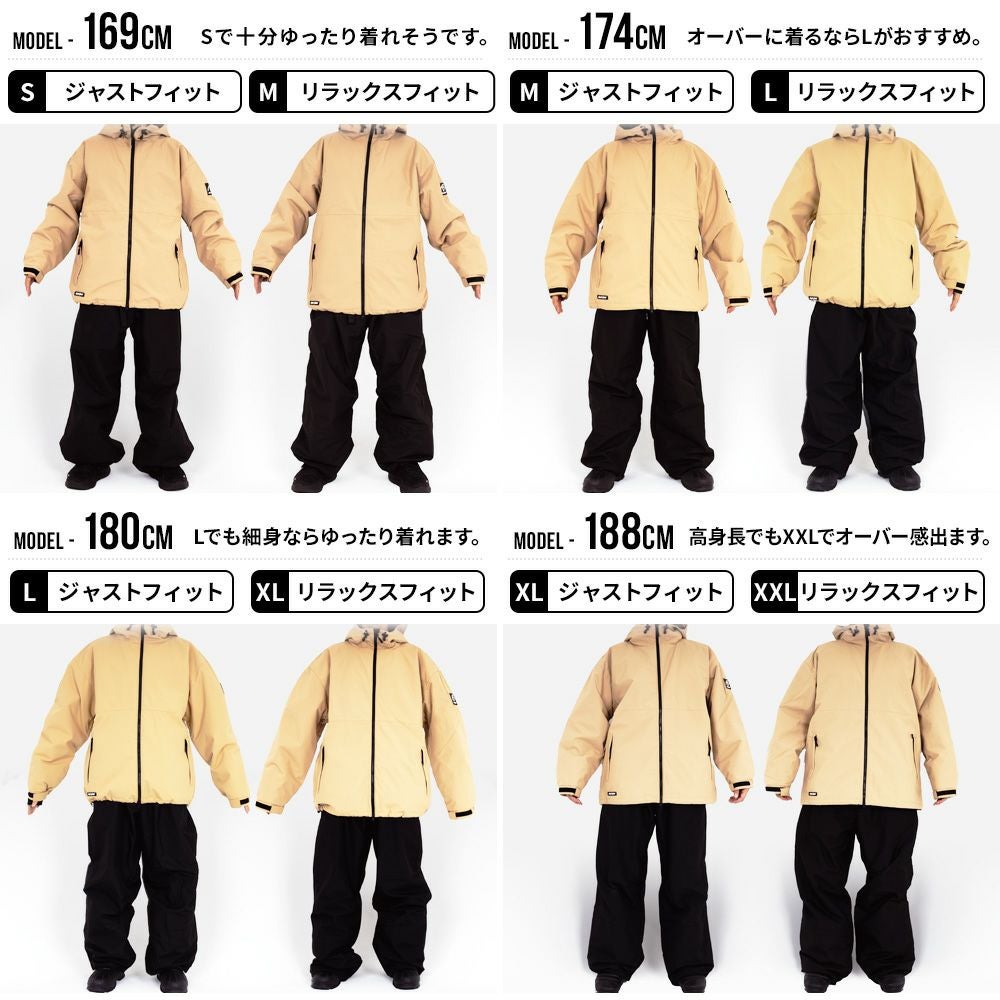 SASQUATCHスノボウエア上下　メンズM スノボウェア メンズ 上下セット スノーボードウェア 耐水20,000mm