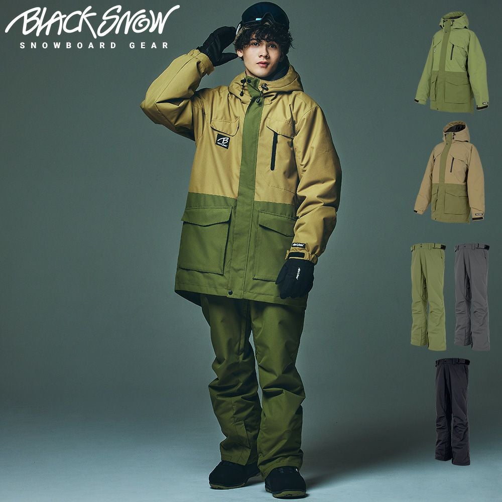メンズ スノボウェア 上下セット BLACK SNOW【公式ストア