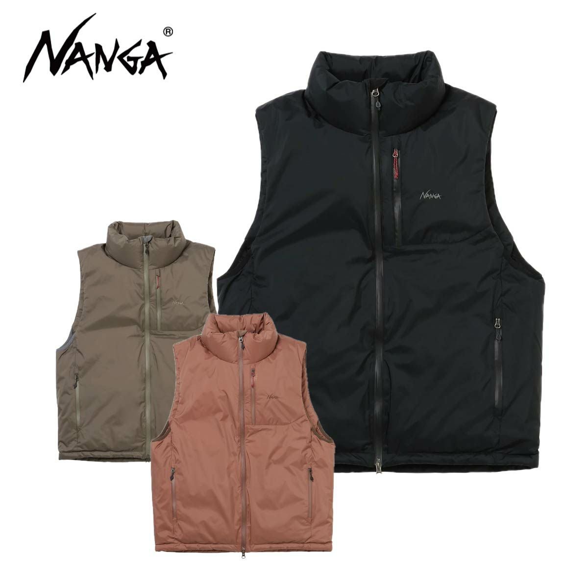 NANGA | 別注 AURORATEX EMBROIDERY DOWN VEST オーロラテックスエン
